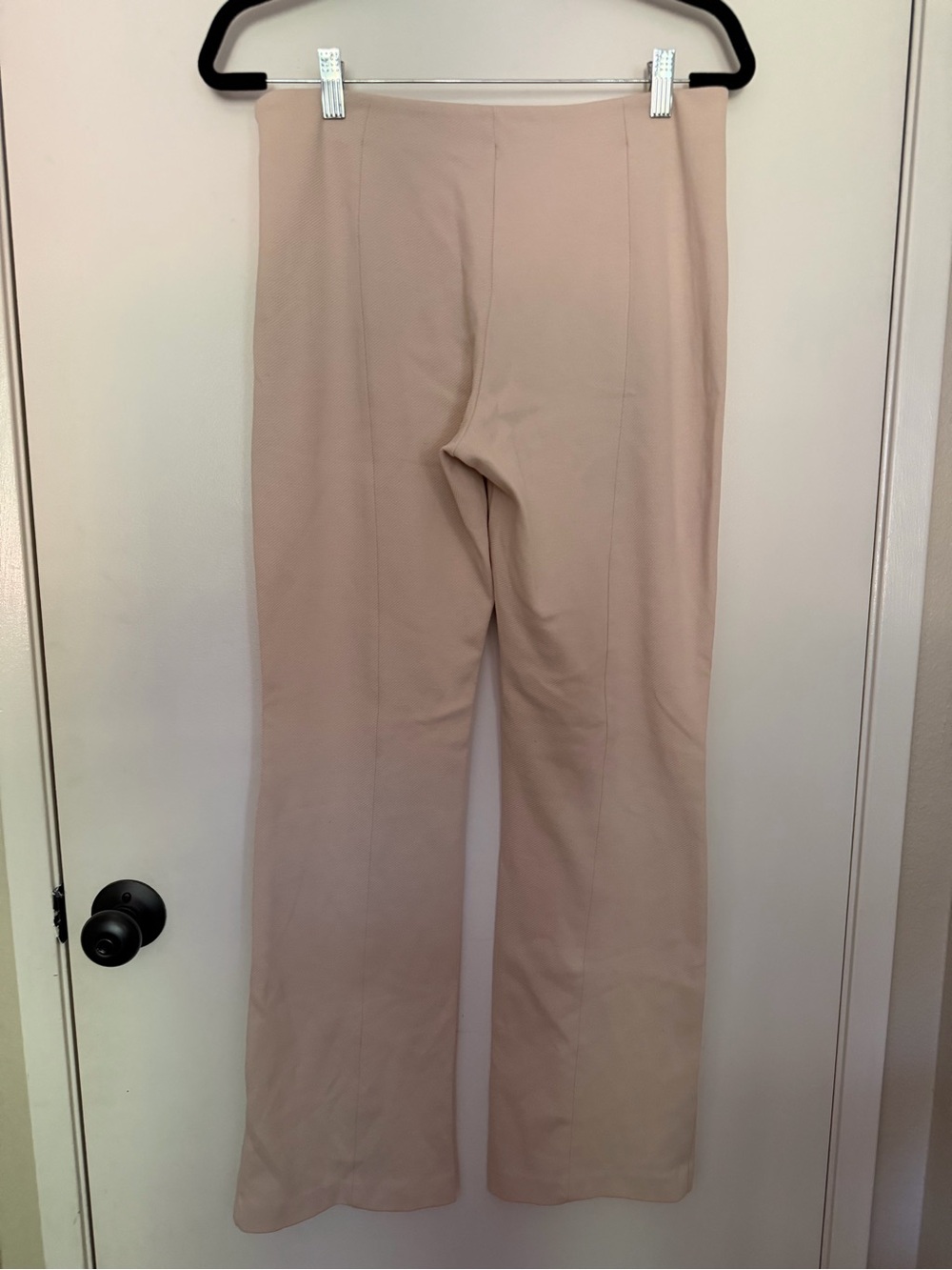 Mango Wide-Leg Trousers in Blush Pink